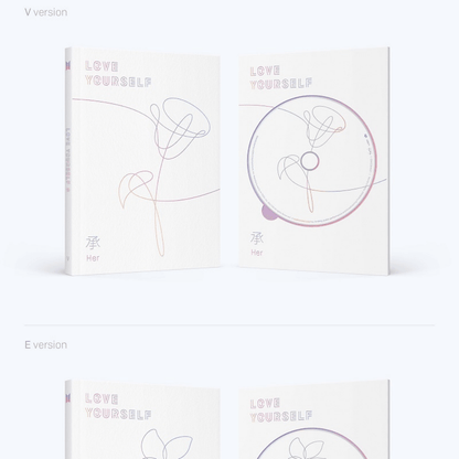 BTS - LOVE YOURSELF 承 'HER' (5TH MINI ALBUM) (4 VERSIONS) - LightUpK