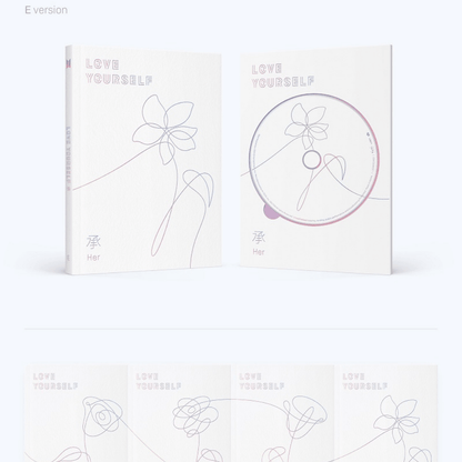 BTS - LOVE YOURSELF 承 'HER' (5TH MINI ALBUM) (4 VERSIONS) - LightUpK