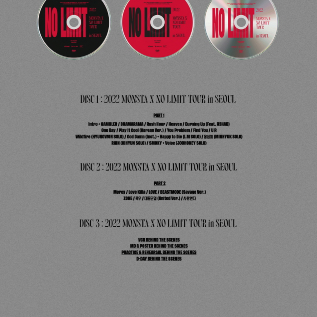 MONSTA X - 2022 MONSTA X [NO LIMIT] TOUR IN SEOUL (DVD)