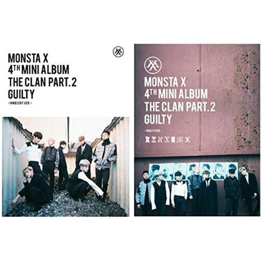 MONSTA X - THE CLAN 2.5 PART.2 GUILTY (4TH MINI ALBUM) (2 VERSIONS) - LightUpK