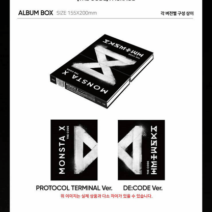 MONSTA X - THE CODE (5TH MINI ALBUM) (2 VERSIONS) - LightUpK