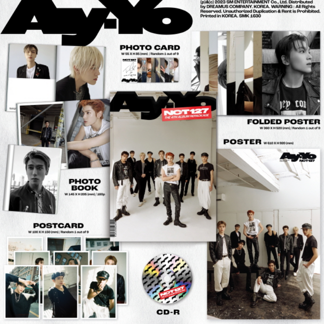 NCT 127 - VOL.4 REPACKAGE 'AY-YO' (2 VERSIONS) – LightUpK