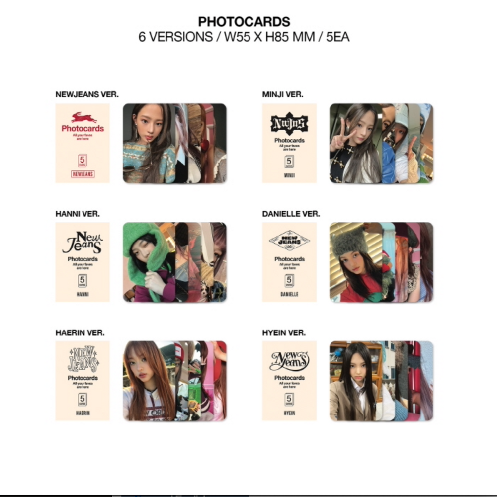 NEWJEANS - 1ST SINGLE 'OMG' MESSAGE CARD VER. (6 VERSIONS) NEWJEANS - 1ST SINGLE 'OMG' MESSAGE CARD VER. (6 VERSIONS)