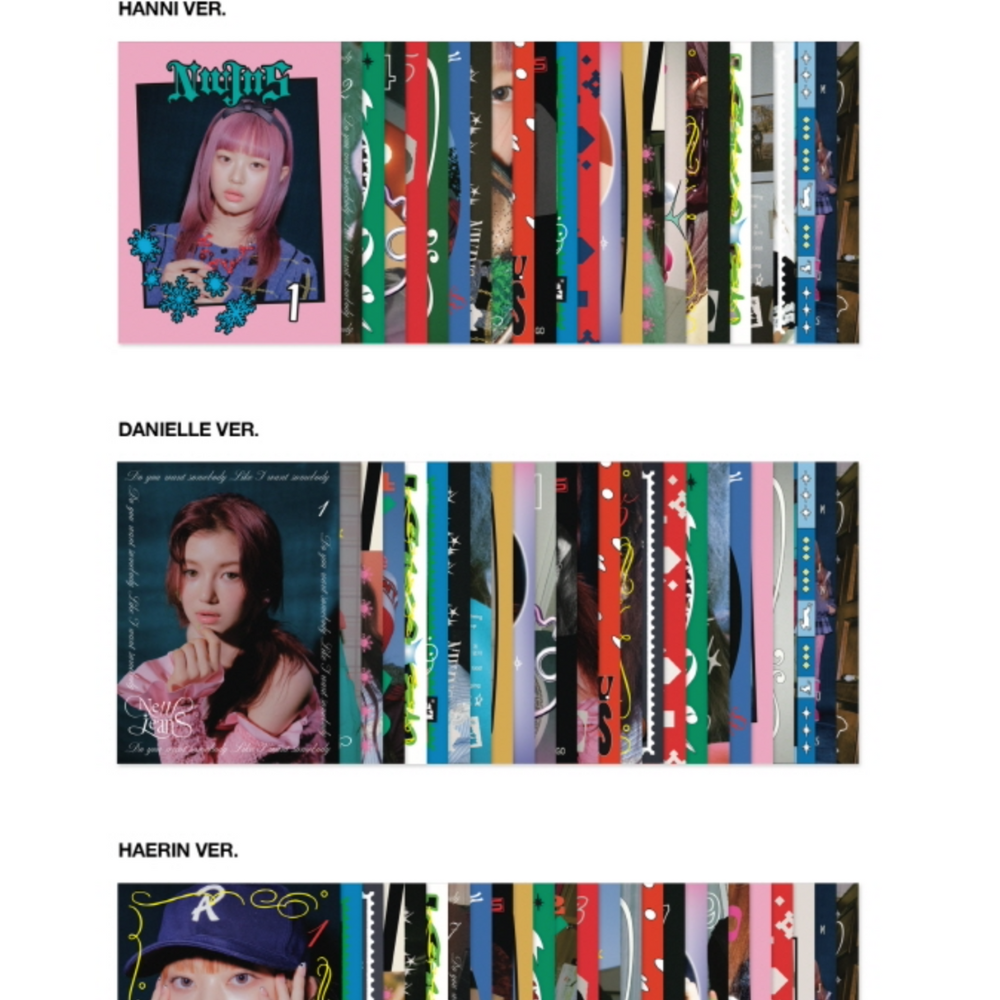  일반 NewJeans OMG 1st Slngle Album Message Card 6ver