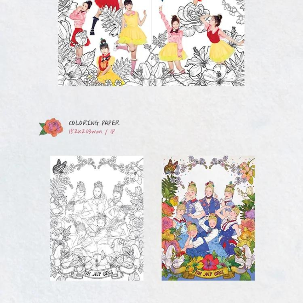 oh my girl リミテッドトレカ coloring book - アイドル