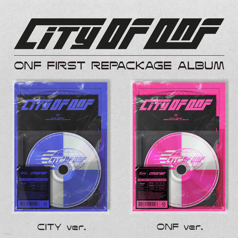 ONF - CITY OF ONF (REPACKAGE ALBUM) (2 VERSIONS) - LightUpK
