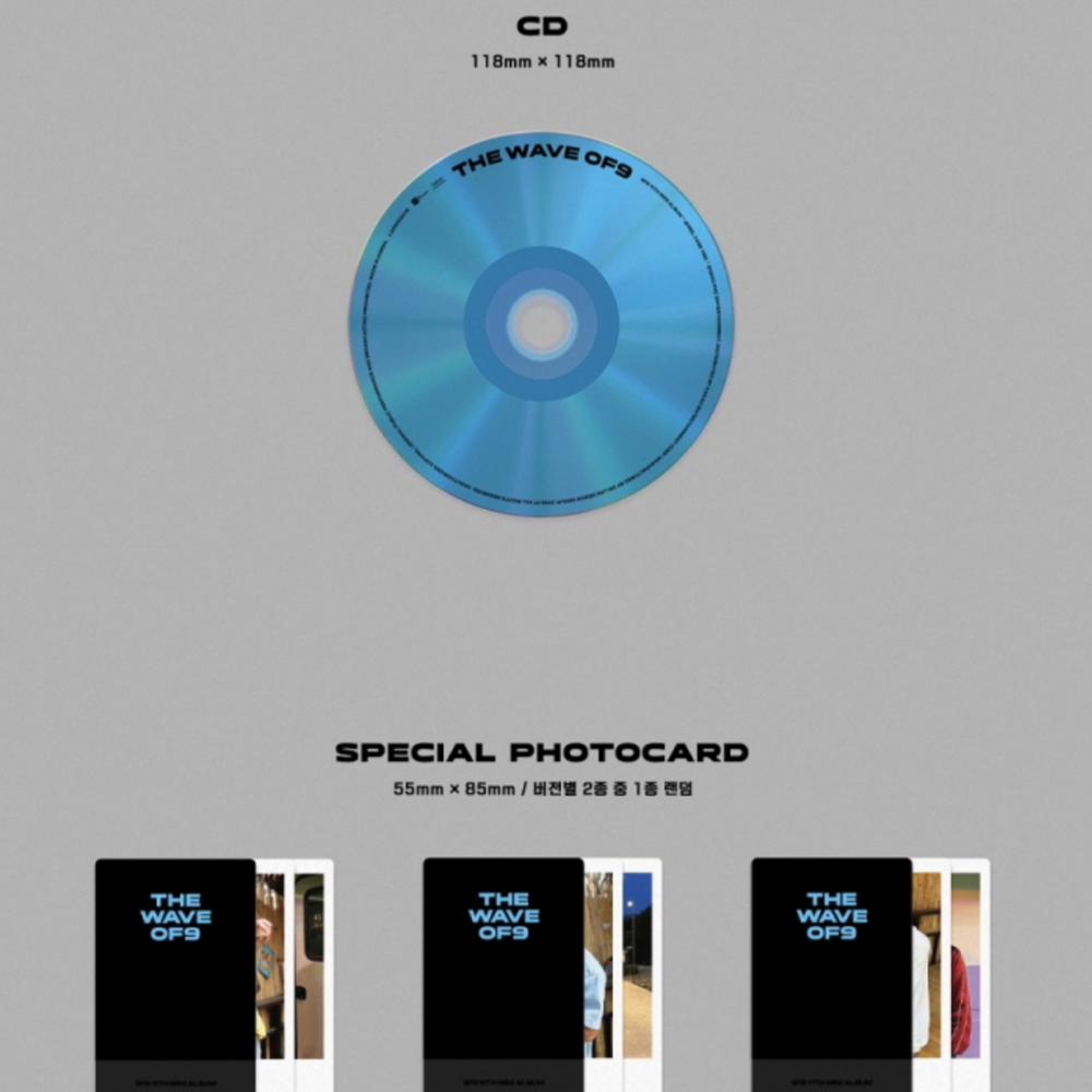 SF9 - THE WAVE OF9 (11TH MINI ALBUM) JEWEL CASE (6 VERSIONS)