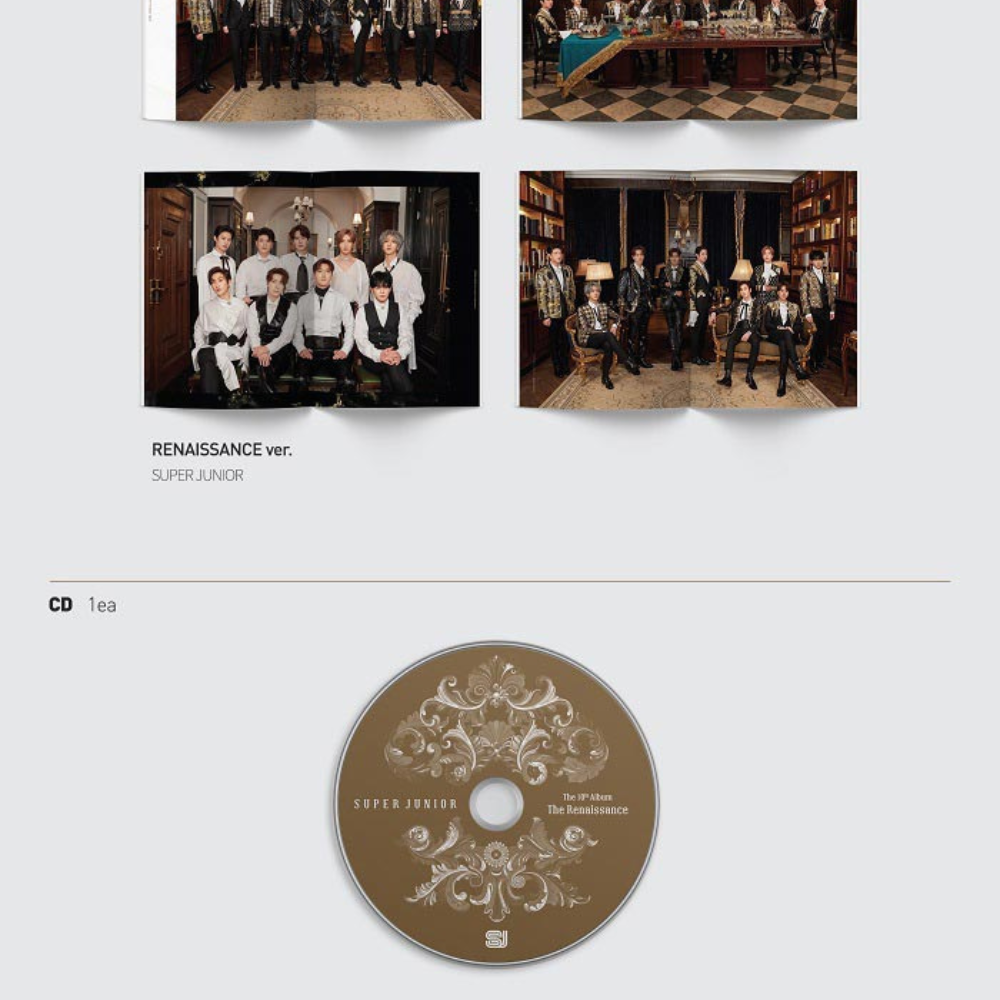 SUPER JUNIOR - VOL.10 THE RENAISSANCE (THE RENAISSANCE STYLE) (4 VERSIONS)