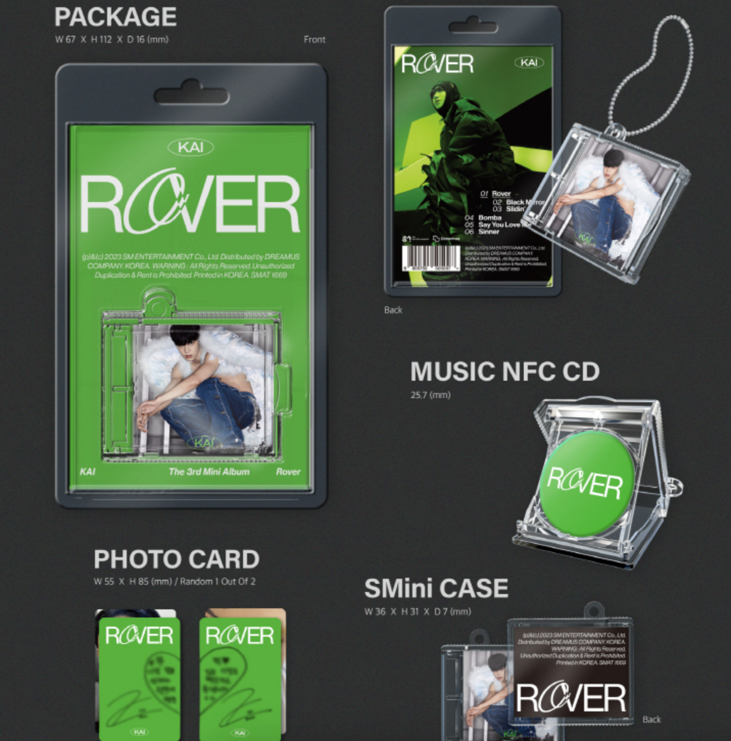 KAI - ROVER (3RD MINI ALBUM) SMINI VER. (SMART ALBUM) – LightUpK