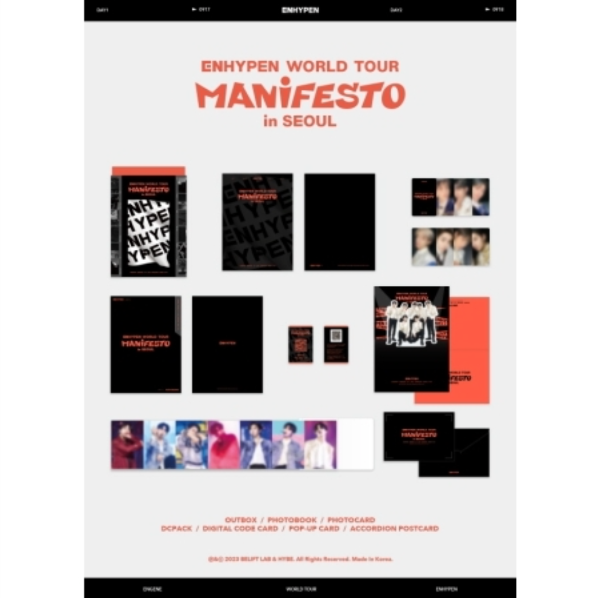ENHYPEN - ENHYPEN WORLD TOUR [MANIFESTO] IN SEOUL (DIGITAL CODE) - LightUpK