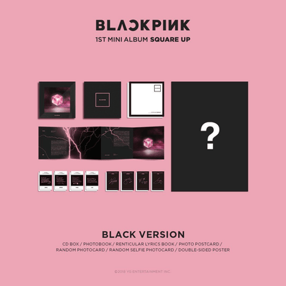 BLACKPINK - [Square Up 1st ini Albu Pink Ver CD Booklet BLACKPINK - [Square Up 1st ini Albu Pink Ver CD Booklet