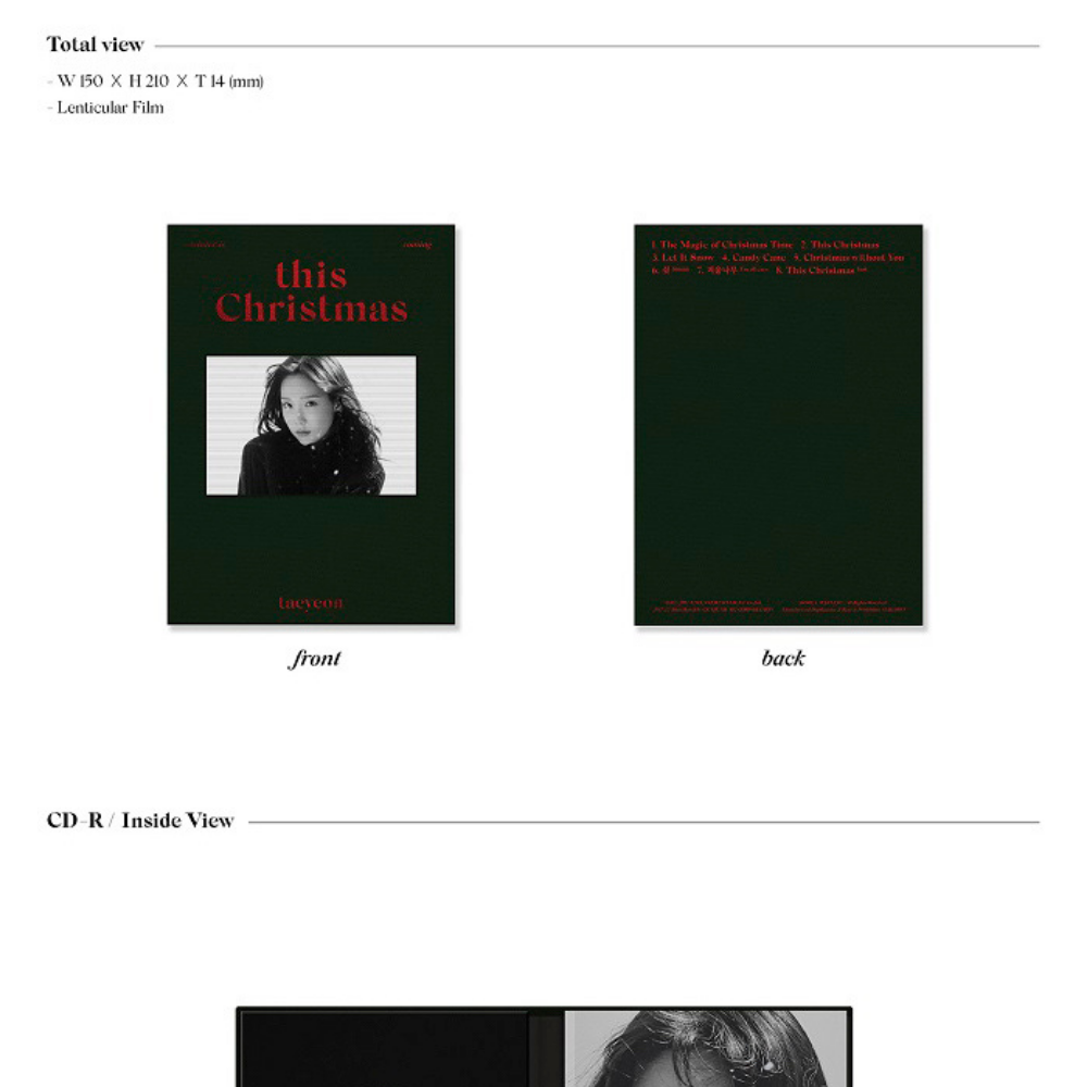 TAEYEON - WINTER ALBUM [THIS CHRISTMAS - WINTER IS COMING] - LightUpK