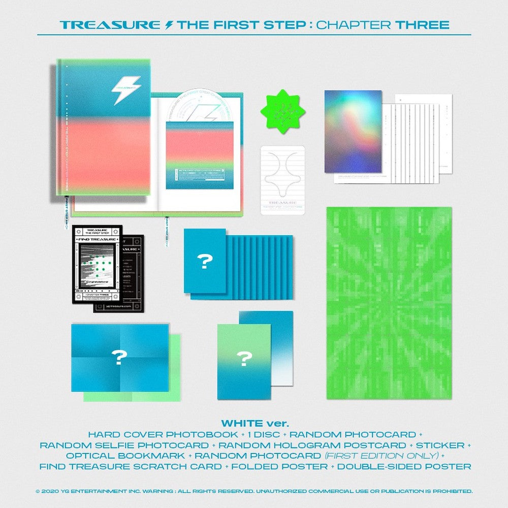 TREASURE - 3RD SINGLE ALBUM [THE FIRST STEP : CHAPTER THREE] (2 VERSIONS) - LightUpK