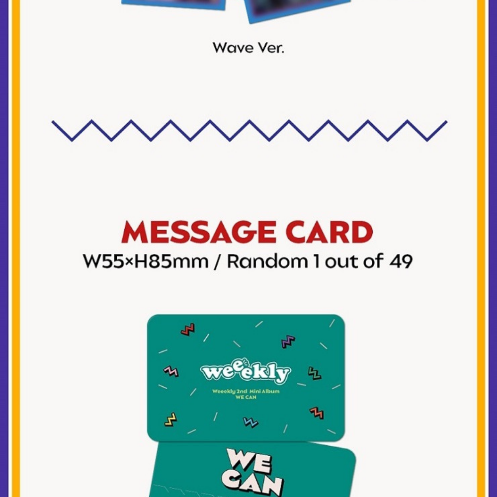 WEEEKLY - WE CAN (2ND MINI ALBUM) (2 VERSIONS)