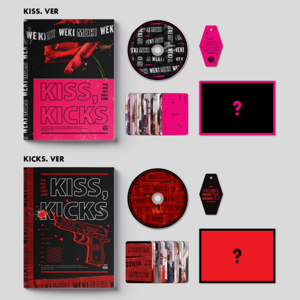 WEKI MEKI - KISS, KICKS (1ST SINGLE ALBUM) (2 VERSIONS)