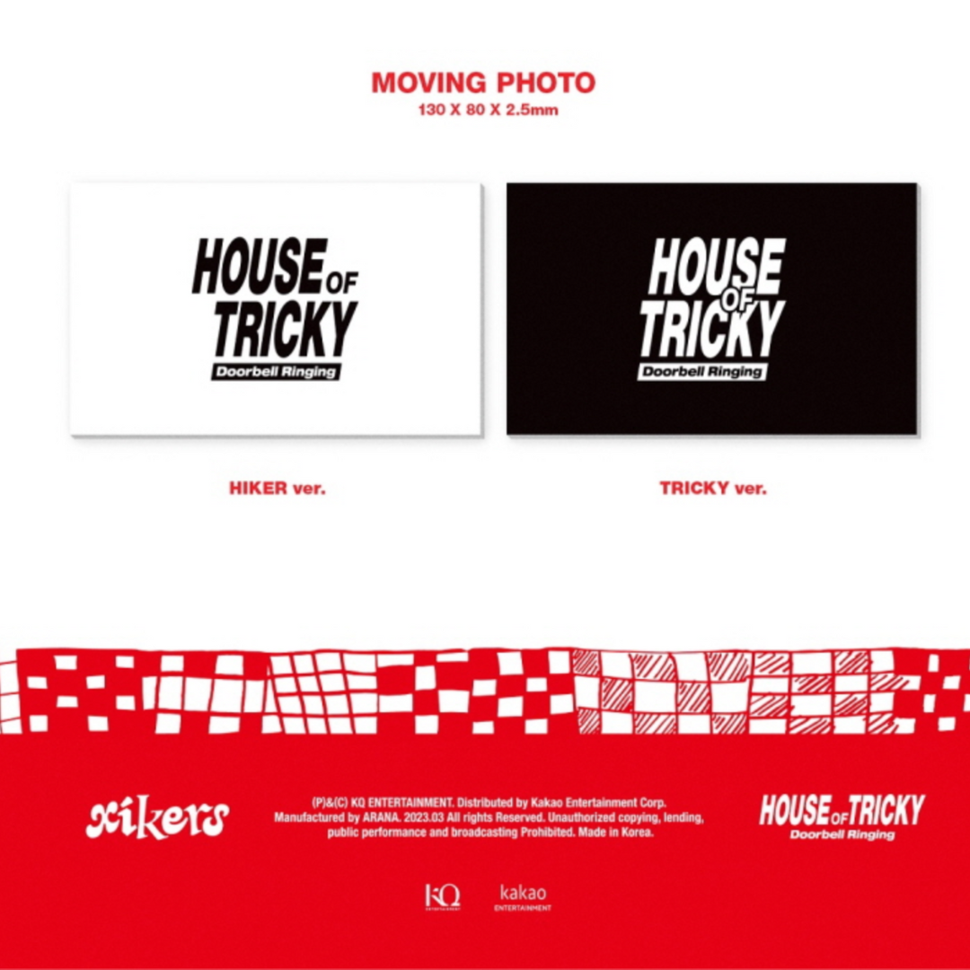 XIKERS - HOUSE OF TRICKY : DOORBELL RINGING (1ST MINI ALBUM) (2 VERSIONS)