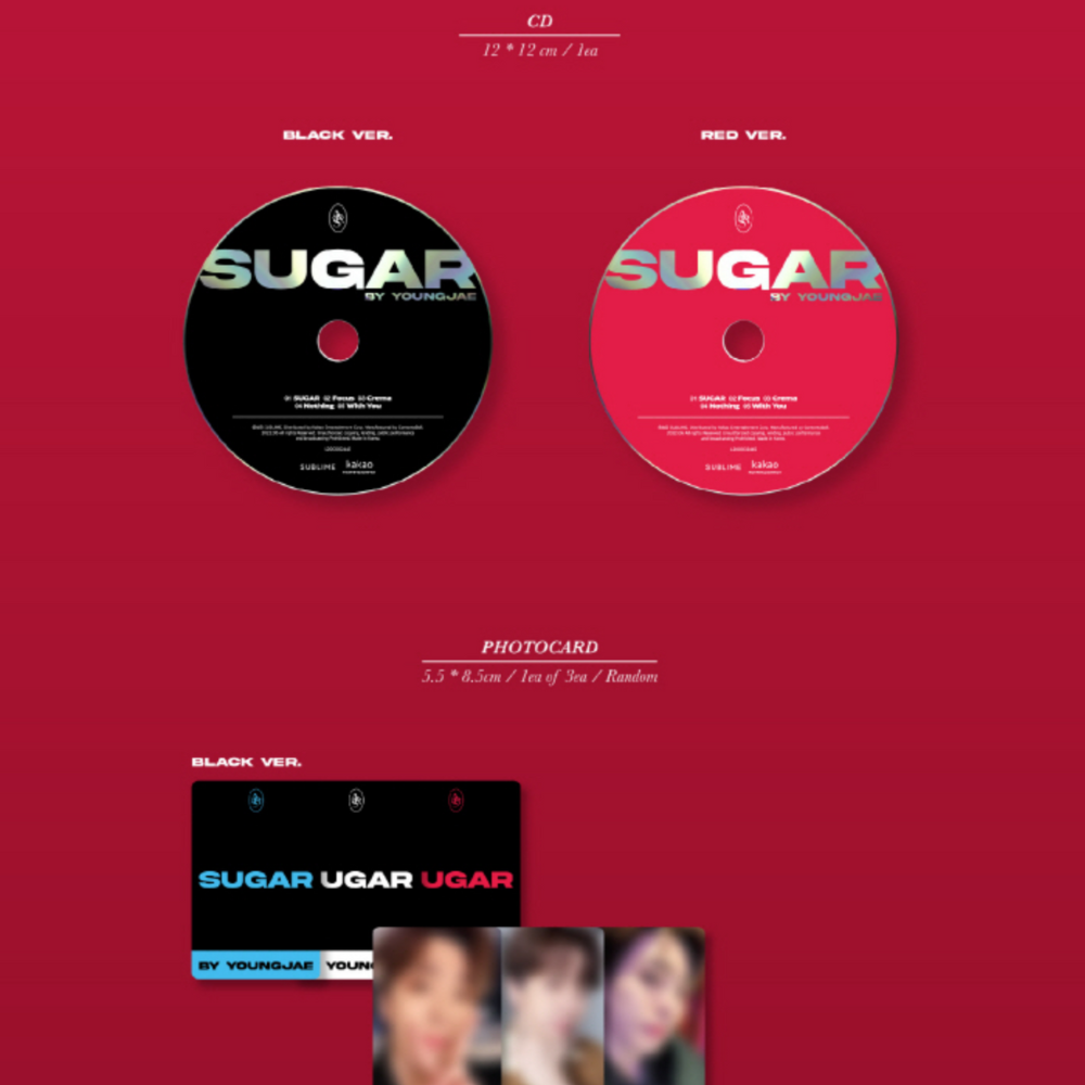 YOUNGJAE - SUGAR (2ND MINI ALBUM) (2 VERSIONS)