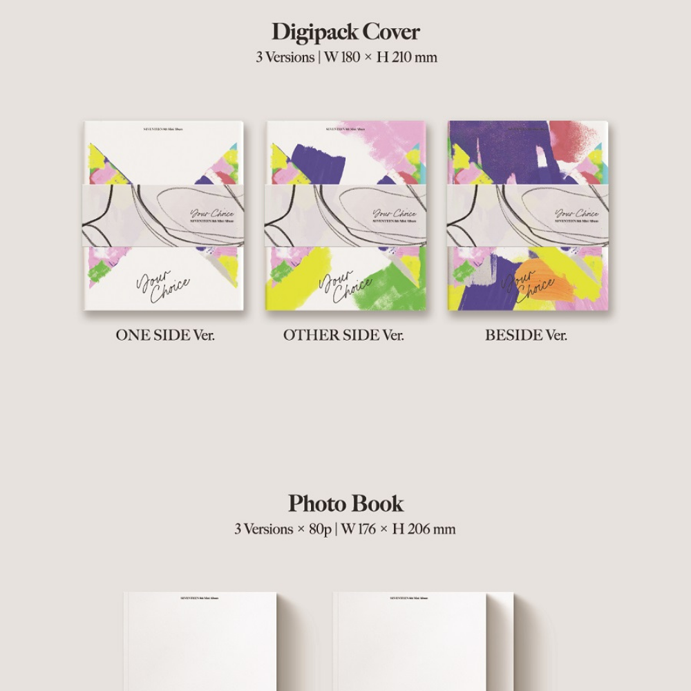 SEVENTEEN - 8TH MINI ALBUM 'YOUR CHOICE' (3 VERSIONS) – LightUpK SEVENTEEN - 8TH MINI ALBUM 'YOUR CHOICE' (3 VERSIONS) – LightUpK