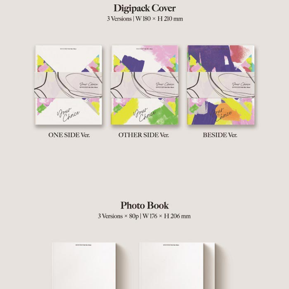 SEVENTEEN - 8TH MINI ALBUM 'YOUR CHOICE' (3 VERSIONS) – LightUpK SEVENTEEN - 8TH MINI ALBUM 'YOUR CHOICE' (3 VERSIONS) – LightUpK