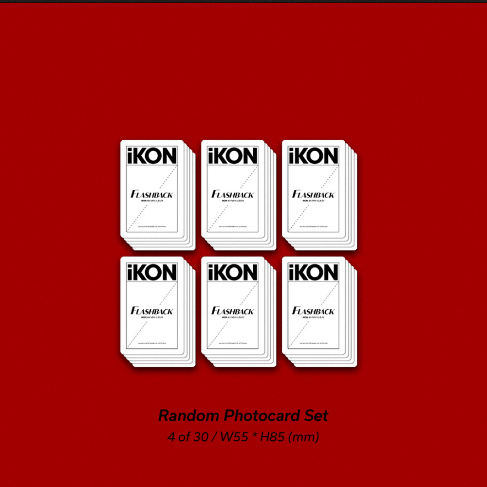 iKON - FLASHBACK (4TH MINI ALBUM ) PHOTOBOOK VER. (2 VERSIONS)