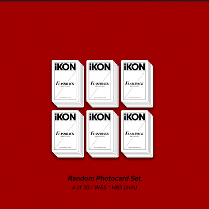 iKON - FLASHBACK (4ÈME MINI ALBUM) LIVRE PHOTO VER. (2 VERSIONS)