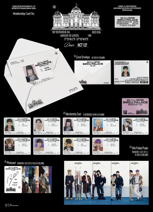 NCT 127 - 2022 WINTER SMTOWN : SMCU PALACE (GUEST. NCT 127) (MEMBERSHIP CARD VER.) - LightUpK
