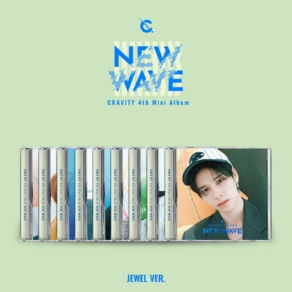 CRAVITY - NEW WAVE (4ÈME MINI ALBUM) JEWEL CASE VER. [ÉDITION LIMITÉE] (9 VERSIONS)