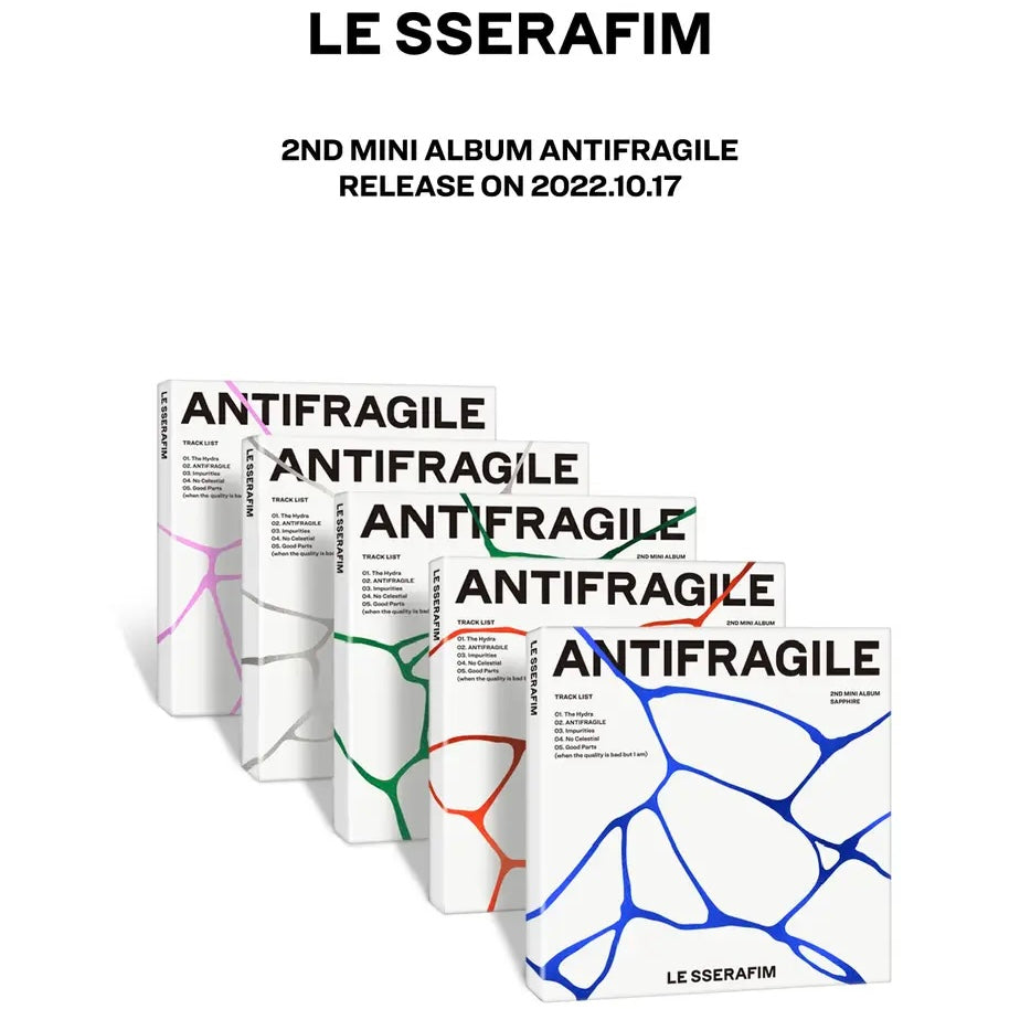 LE SSERAFIM - ANTIFRAGILE (2ND MINI ALBUM) (COMPACT VER.) (5 VERSIONS)
