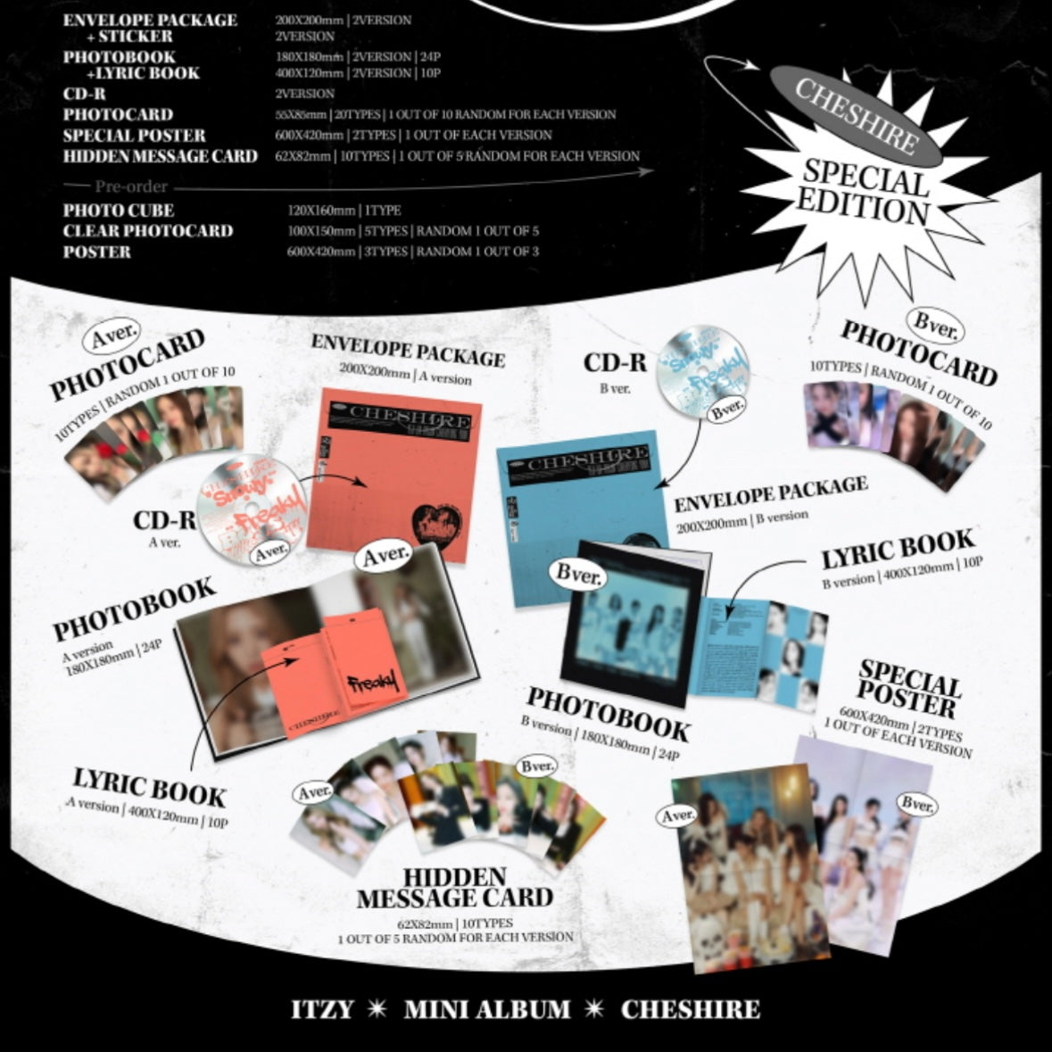 ITZY - CHESHIRE SPECIAL EDITION [SPECIAL EDITION] (2 VERSIONS) - LightUpK